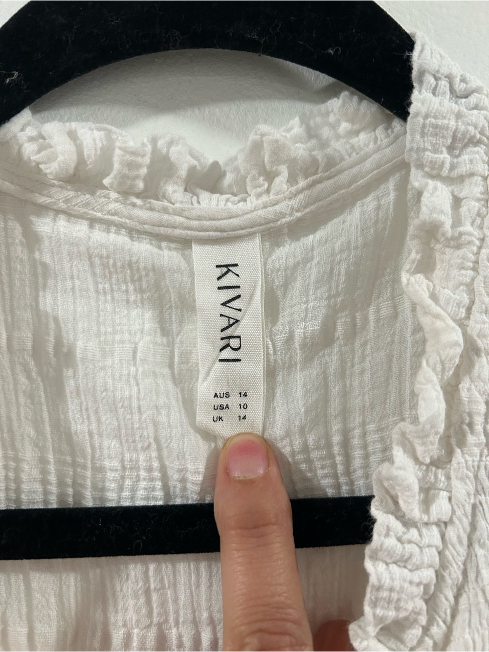 Kivari Serena Shirred Cotton Midi Dress In White - Picture 7 of 11